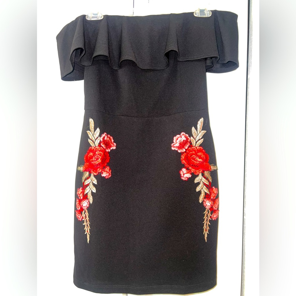 Off the shoulder mini dress